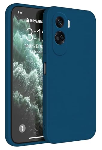 Topme Funda para Honor 90 Lite 5G (6.7' Inches) Carcasa Caja Case Estuche, Funda Protectora de Piel de Silicona TPU - Azul Zafiro