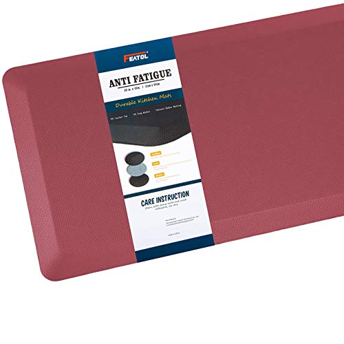 Anti Fatigue Mat Kitchen Mats Cushioned,Thicken Core Foam 20x32x9/10