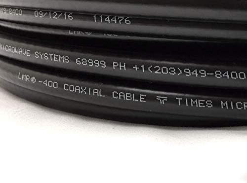 カスタムケーブル接続 5フィート BNCオス - BNCオス LMR400回 電子レンジ 50オーム 同軸 低損失アンテナケーブル