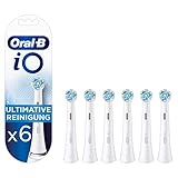 Oral-B iO Ultimative Reinigung Aufsteckbürsten für elektrische Zahnbürste, 6 Stück, ultimative Zahnreinigung mit iO Technologie, Zahnbürstenaufsatz für Oral-B Zahnbürsten