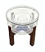 Slopper Stopper Elevated Dog Bowl Stand, Wooden Stand Only, 8 Inch, Bowl Edge Height 10