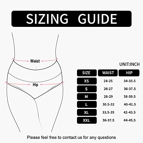 Image of Innersy Women's 5 Pack High Waist Tummy Control Solid Color Cotton Briefs Panties