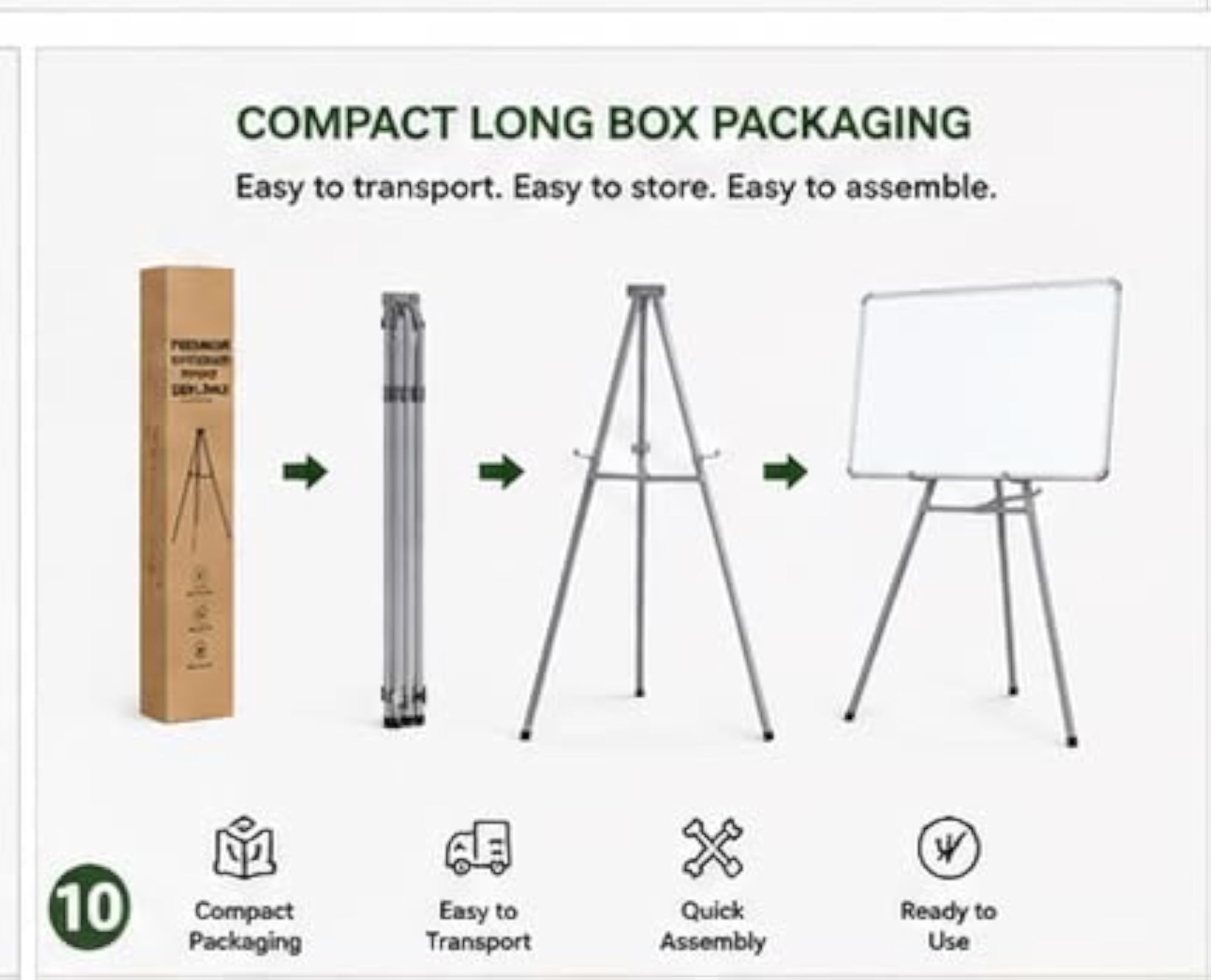 5 Feet Heavy Duty Folding Easel Stand for Board