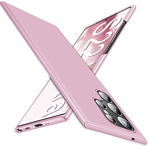 S22 Ultra Coque pour Samsung Galaxy S22 Ultra 5G Original [Ultra Leger] [Ultra Mince] Finition Matte Etui Housse pour Samsung S22 Ultra Coque 360 Antichoc Anti-Rayures Plastique Rigide Cover Case Cover