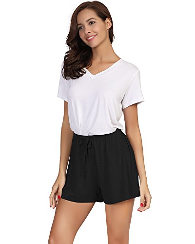 Image of GYS Women's Bamboo Viscose Cooling High Waisted Pajama Shorts