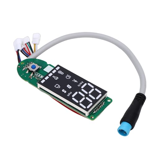 SPYMINNPOO Reemplazo del Tablero de Instrumentos de Scooter Eléctrico, Placa de Circuito LCD Tablero de Control del Velocímetro con Conector de 3 Pines para M365