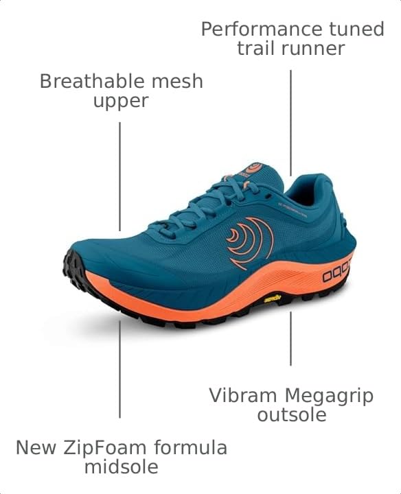 Image of Topo Athletic Men's MTN Racer 3 Comfortable Lightweight 5MM Drop Trail Running Shoes, Athletic Shoes for Trail Running