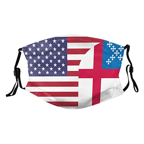 Episcopal Church United States Flag  Mask Protect Respiratory System Breathe with Peace of Mind Black