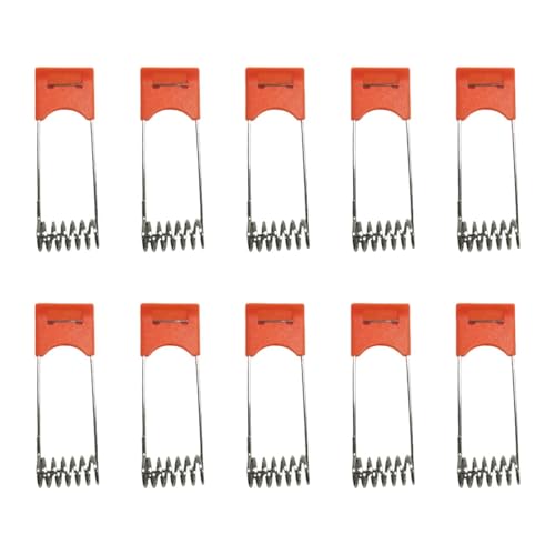 LOVIVER Lot de 10 Spots encastrés à LED avec Clip de Fixation à Ressort - Accessoires d'éclairage compacts et Professionnels, Orange