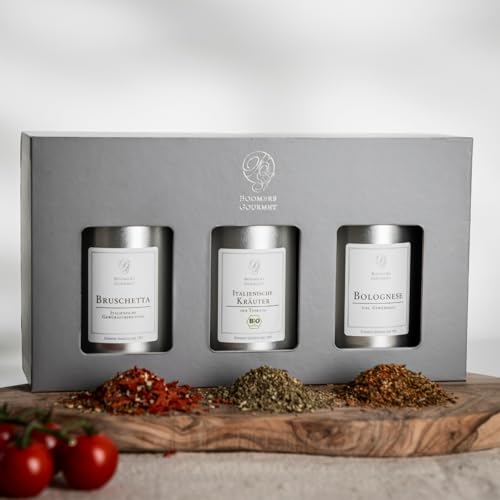 Boomers Gourmet - Viva la Italia, Italienische Gewürze Geschenk Box, Italienische Kräuter I...