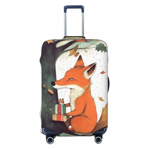 Housse de protection pour bagages motif renard design élégant et lavable