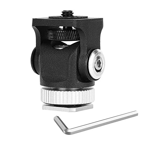 NewZC Soporte para Zapata de Frío Soporte para Monitor de Cámara, Soporte para Zapatero de 1/4" Soporte para Trípode de Tornillo de 1/4" con Fijación de Zapatos Cámara con Zapata de Frío Cover