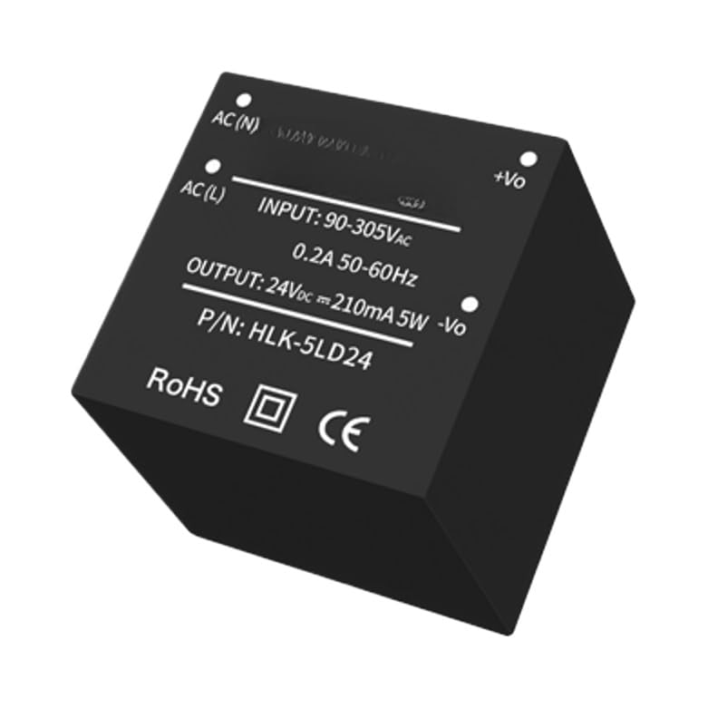Módulo de alimentación 220V a 24V aislado 5W transformador AC/DC mini para PCB