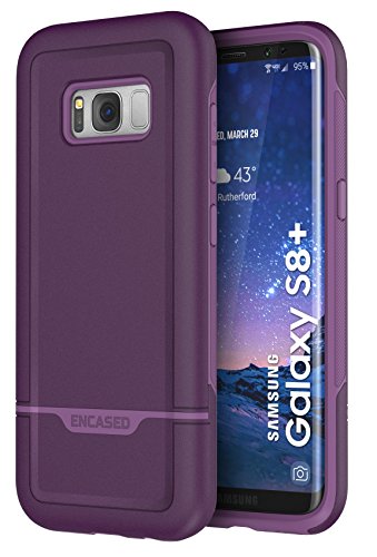 ENCASED Rebel Case Compatible with Samsung Galaxy S8 Plus - Rebel Series Impact Armor Purple