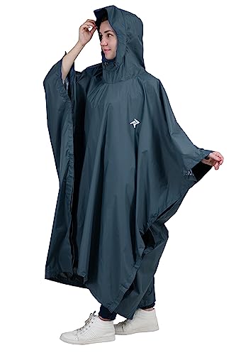 Image of ROCKSPORT Unisex Outdoor Rain Poncho for Adult,Multi Use, Waterproof, Lightweight, Reusable & Packable, One Size Fits Most