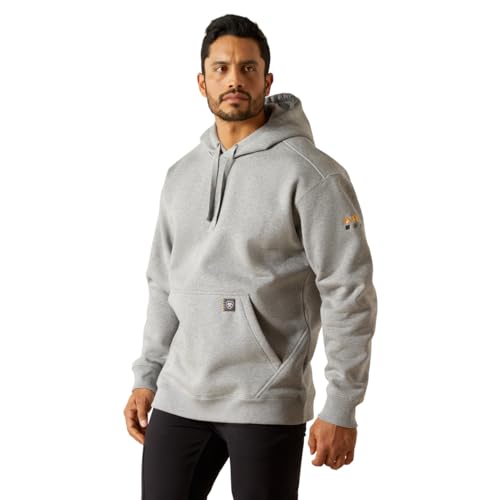 Sweat à capuche Ariat Rebar heavyweight homme noir pour le travail