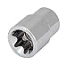Performance Tool W81016 3/8-Inch Drive E-16 Standard External Torx Socket - Heat Treated Alloy Steel with Polished Chrome Plated Finish