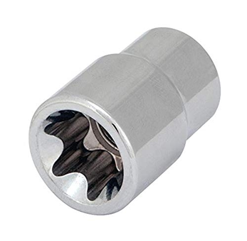 Image of Performance Tool W81016 3 /8-Inch Drive E-16 Standard External Torx Socket - Heat Treated Alloy Steel with Polished Chrome Plated Finish