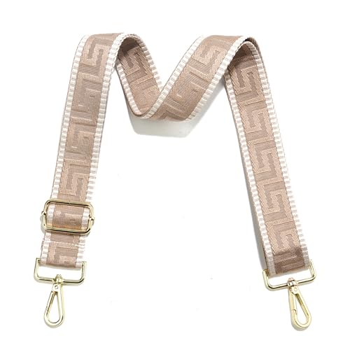 Image of Wide Purse Strap Replacement Crossbody Canvas Shoulder Bag, Universal Adjustable Straps for Bags(55 inchLong)