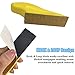Sutekus Micro Hand Detail Sander Kit 2pcs Mini Detail Sander Blocks with 40 Sheets Hook and Loop Sandpaper-Assorted Grit of 60 80 120 180 220 320 400 600 for Crafts Wood Metal Polishing