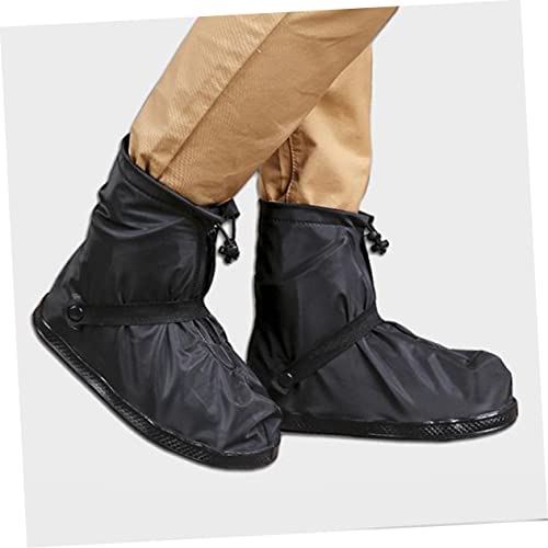 Cubiertas antideslizantes para zapatos impermeables, protectores gruesos para botas, fundas resistentes para calzado con correa de cierre miniatura 6