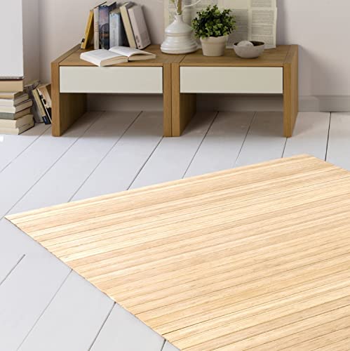 Bambusteppich DE-COmmerce Solid Pure 40×60 cm extra breit