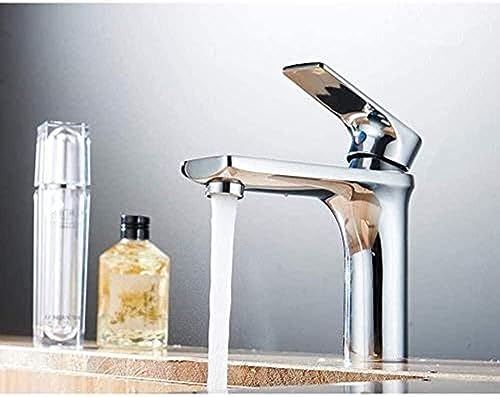 Robinet de cuisine mitigeur de lavabo chrome pour eau chaude et froide sanitaire