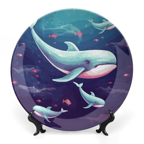 Plato Decorativo de Porcelana Whale Bone China 7 pulgadas miniatura 1