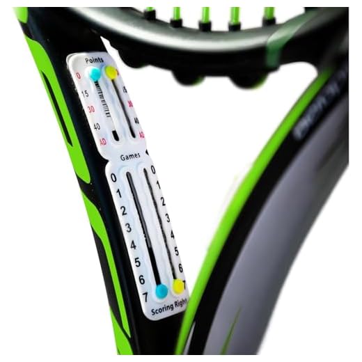 Scoring Right - Marcador de Tenis para Raqueta Portátil, Ligero - Contador para Raqueta con Numeros, Marcador de Puntos para Deporte Competitivo, Infantil o Profesional - Color Blanco