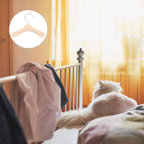 Balacoo VZR10B204D009YWVMKNB3 10Pcs Wooden Pet Apparel Hangers Pet Clothes Hangers Pet Drying Rack Hangers Dog Clothing Hanging Rack Ultra Thin Space Saving Hook thumb #6