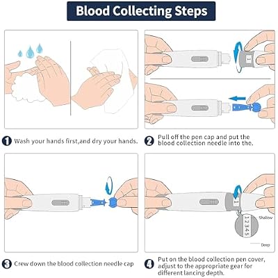 5 in 1 Cholesterol Test Kit, Cholesterol Tester Meter with 10 Test Strips (PFS-30A)