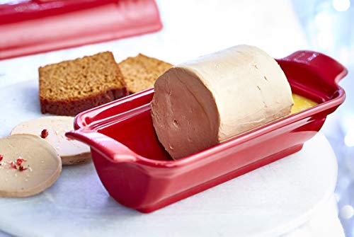 Miniatura 5 de Emile Henry Eh345865 Terrina De Foie Gras Medallón Grand Cru Rojas Cerámica 24,5 X 10,5 X 10 Cm
