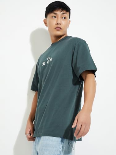 Image of Max Men Cotton Regular Fit URB N Back Printed T-Shirt