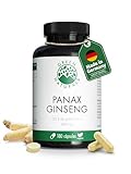 Panax Ginseng - Extracto de 10:1 (=14.000mg) - altamente dosificado con 1400mg por dosis diaria, incluyendo 280 mg de ginsenoides - 180 cápsulas