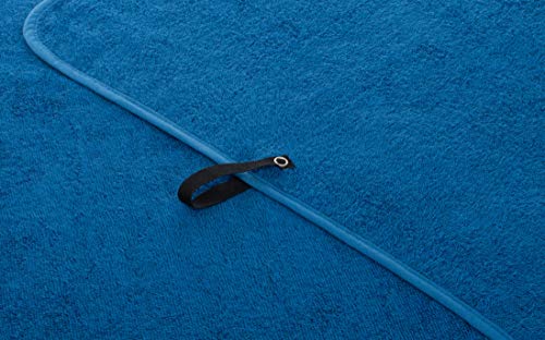 Brandsseller Frottierdecke Sommerdecke Picknickdecke Wohndecke 100% Baumwolle 150 x 200 cm Blau