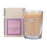Votivo Saint Germain Lavender 6.8 oz Aromatic Candle | Soy Wax Blend | Luxury Glass Jar Scented Cand