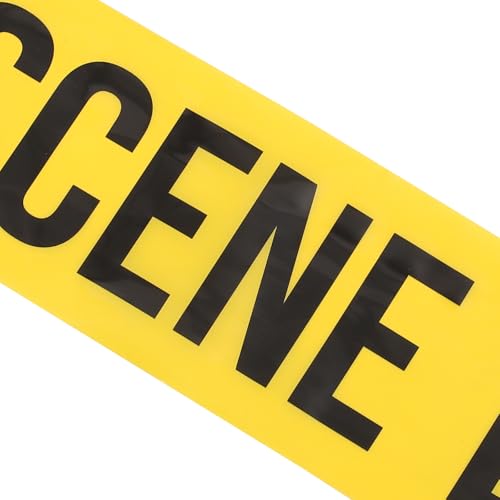 Ruban scène de crime jaune résistant aux intempéries en PE 305m pour balisage extérieur - 3