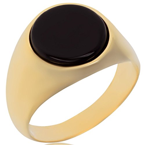 So Chic Bijoux Hombre Or - 750/1000 chapado en oro negro Onyx