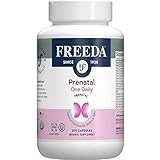 FREEDA Prenatal Vitamin - Kosher Prenatals - Prenatal Vitamins with Iron, Prenatal Folic Acid, Choline, Vitamin D - One Daily Pre Natal Multivitamin Support for Pregnant & Lactating Women (250)