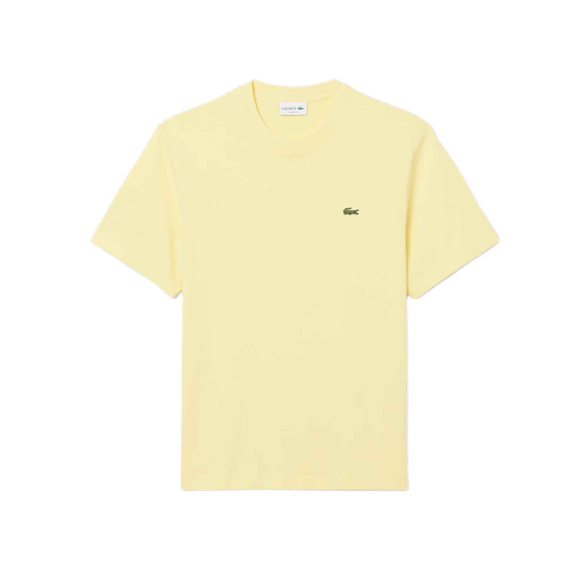 Lacoste Algodón Camiseta para Hombre Jaune M
