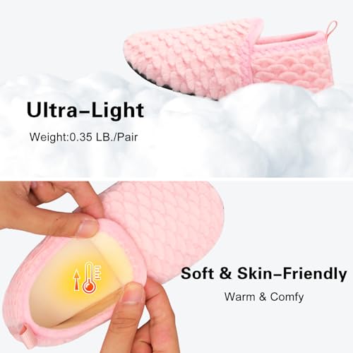 Scurtain Unisex Big Kids Little Kids Slippers Socks Artificial Woolen Slippers with Non-slip Rubber Sole for Big Boys Girls Little Boys Girls4