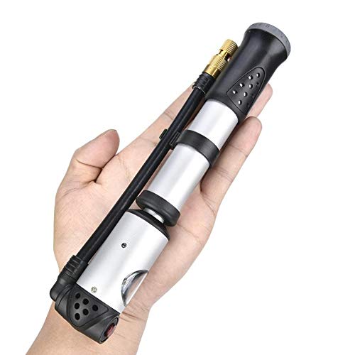 Fahrradpumpe Fahrradpumpe 300 PSI Handluftpumpe Schlauch Manometer Fahrrad-Gummireifen for Schrader/Presta Ventil Gabel Tragbare Minipumpe