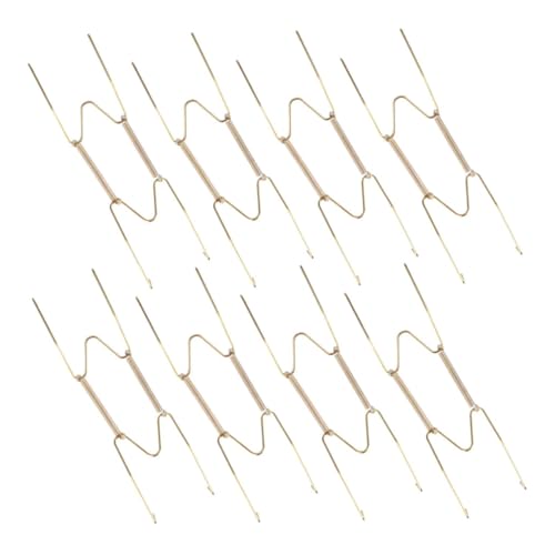 DECHOUS 8pcs Vintage Steel Plate Hanging Hooks Invisible Spring Hangers for Wall Decor Small Plate Holder for Kitchen Dining Living Room