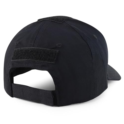 Trendy Apparel Shop Youth Military Black White American Flag Patch On Tactical Cap2