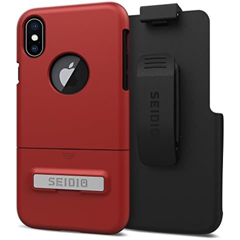 Seidio Cell Phone Cases for iPhone X - Red Cover