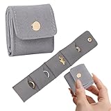 Generisch Mini-Reise-Schmucktasche, Tragbare Faltbare Schmuckschatulle Mit Schnalle, Schmuckrollen-Organizer Und Aufbewahrung Für Geschäftsreisen, Wohnheim, Hotel, Flugreisen, Hochzeit