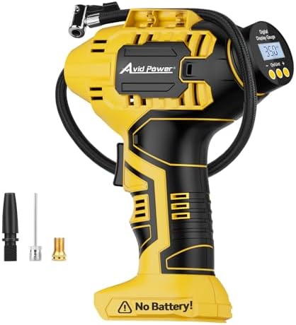 AVID POWER Tire Inflator (Battery Not Included), Compatible with ...