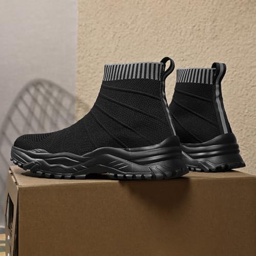 Mens Fashion Sneakers Lightweight Walking Casual Shoes Breathable High Top Sock Sneaker2