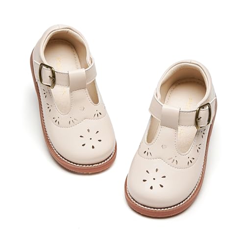 Image of PHIRAMIN Toddler Girl Mary Jane Dress Shoes-Little Girl School Uniform Shoes for Wedding Party