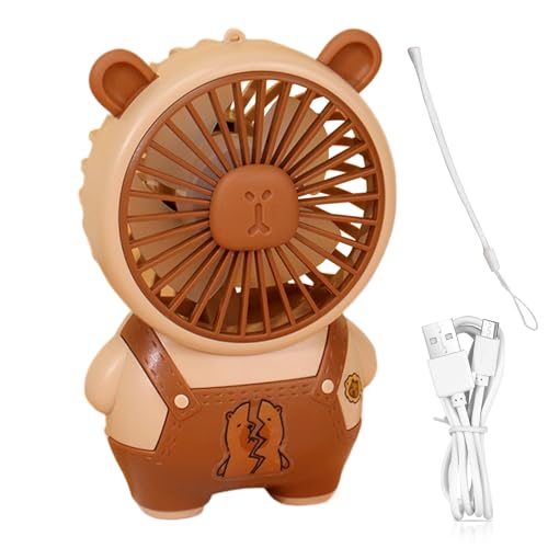 Ventiladores de viaje genéricos, ventiladores portátiles eléctricos USB de tamaño pequeño | ventilador personal silencioso compacto con alimentación USB para exterior, senderismo, acampada, escuela en